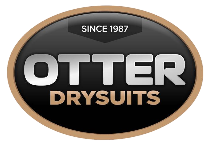 A logo of otter drysuits